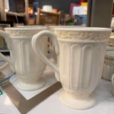 SET OF 6 Lenox "Butler's Pantry" Mugs +  Cream & Sugar Set
