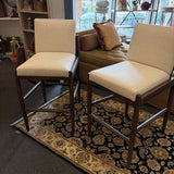PAIR of Four Hands "Costera" Bar Height Stools