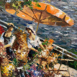 Impressionist Harbor Scene