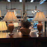 "NEW" Robert Abbey Earthtone Marble Table Lamp