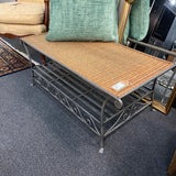 Wicker & Metal Coffee Table
