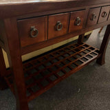 Asian Style Two Drawer Console