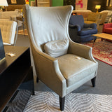 Bernhardt Leather Wingback Chair