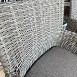 PAIR of Woven Wicker Counter Stools