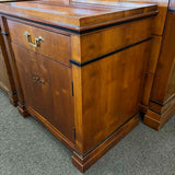 Century Burl Walnut Nightstand