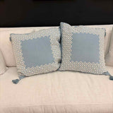 24" Square Serena & Lily Pillow with Tassels