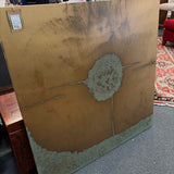 "Circle" Abstract Metal Panel with Verdigris Patina Finish