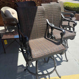 PAIR of Frontgate "Carlisle" All Weather Swivel  Bar Height Stools