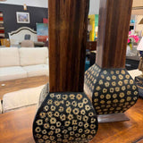 Lacquer Mixed Hardwood Vase