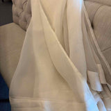 PAIR of Restoration Hardware Silk Sheer Drapes