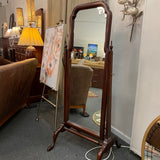 Henkel Harris Mahogany Cheval Standing  Mirror