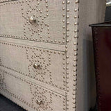 Pier One Linen Chest with Nail Head Design