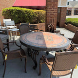 Mosaic Tile Top Dining Table
