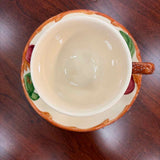 AUTUMN COLLECTION - SET OF 13 Vintage Franciscan "Apple" Cups & Saucers