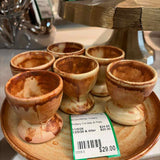 Cordials & Plate Pottery Serving Set