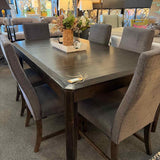 Gray Wash Dining Table & 6 Chairs