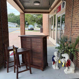 Indoor/Outdoor Bar w/2 Stools