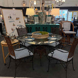 Glass Top Dining Table & Chairs