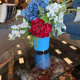 Custom Red, White, Blue Floral Arrangement