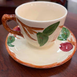 AUTUMN COLLECTION - SET OF 13 Vintage Franciscan "Apple" Cups & Saucers