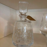 Vintage Etched Spirit Decanter