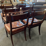 SET of 6 Henredon Acquisitions Leather Chairs