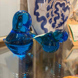 PAIR Blue Glass Birds