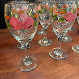AUTUMN COLLECTION - SET OF 11 Vintage Franciscan "Apple" Water/Wine Goblets