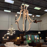 Distressed Finish Chandelier