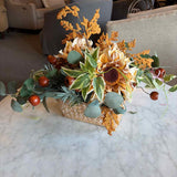 Custom Floral Sunflower in Wicker