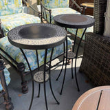 Mosaic Top Metal Plant Stand