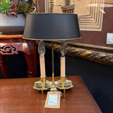 Bouillotte Style Petite Brass Adjustable Desk Lamp