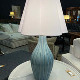 Ceramic Base Lamp w/Tulip Shade
