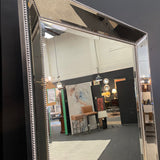 Pewter Beaded Bevelled Floor Mirror