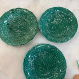 Majolica Style Leaf Plate