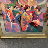 "Corner Cafe" by Issac Maimon Framed Art
