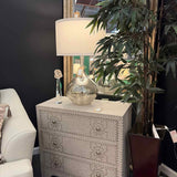 Pier One Linen Chest with Nail Head Design