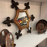 Wrought Iron Fleur De Lis Mirror