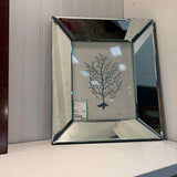 Two's Company Mirror Framed Coral Art