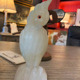 Vintage Italian Alabaster Cockatoo