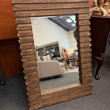 Privilege Slatted Mosaic Design Wall Mirror