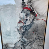 Watercolor Abstract Horse by Jessie Pettie Framed Art