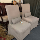 PAIR of Slipcover Dining Chairs
