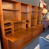 Vintage Mid Century Dammand & Rasmussen Teak Wall Unit
