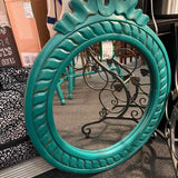 Turqoise Frame Mirror