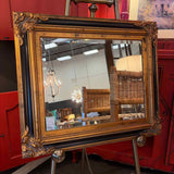 Ornate Framed Beveled Mirror