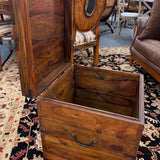 Hardwood Storage End Table