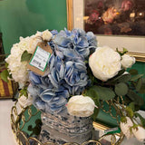 Blue & White Hydrangea in Blue & White Ginger Jar