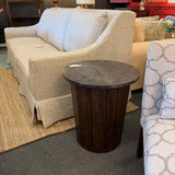 Drum Style End Table