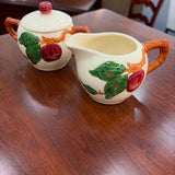 AUTUMN COLLECTION - Vintage Franciscan "Apple" Cream & Sugar